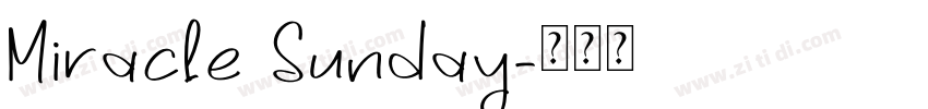 Miracle Sunday字体转换